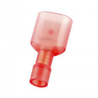 Đầu Cosse Ghim Đực Cách Điện Toàn Phần Nylon 0.5-1.5mm2 KST Màu Đỏ MDFN1-250-CLEAR