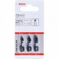 Bộ Mũi Vít Impact Control 3 Chi Tiết 25mm (Ph1, Ph2, Ph3) Bosch 2608522470