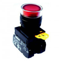 Nút nhấn-nhả Có Đèn Loại Lồi IDEC 220V YW1L-M2E01QM3R Màu Đỏ