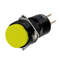 Nút nhấn-giữ tròn, có đèn IDEC 24V màu vàng