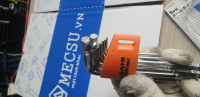 Bộ Cây Vặn Lục Giác Bi Loại Ngắn 9 Chi Tiết 1.5-10mm Asahi AZS0910
