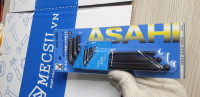 Bộ Cây Vặn Lục Giác Bi Loại Dài 9 Chi Tiết 1.5-10mm Asahi APS0990