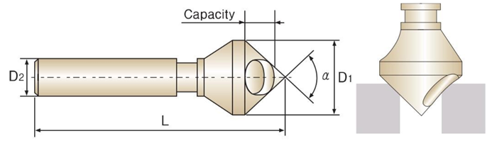 Mũi Vát Mép Có Lỗ YG1 HSSCo8 90 độ 30x12x88_drawing