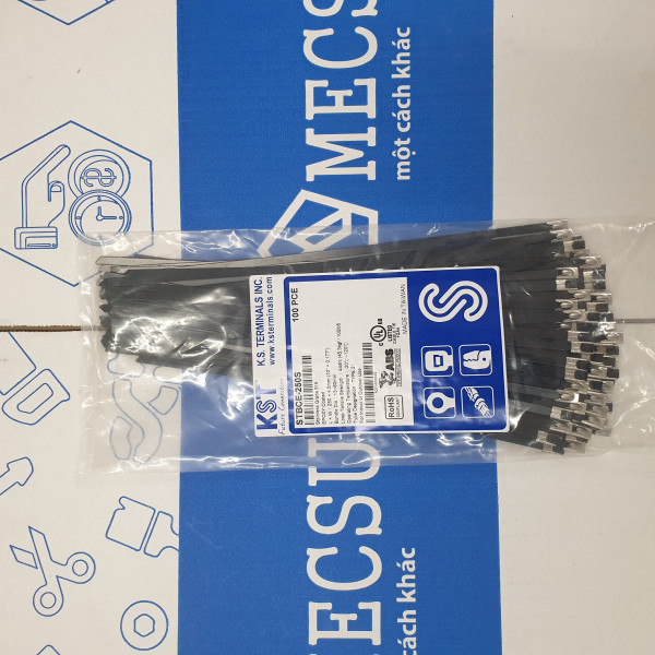 Dây Rút Inox SS316 Bọc Nhựa KST 250 x 4.5 mm STBCE-250S (100 Sợi/Bịch ...