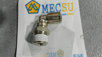 Đầu Nối Nhanh Khí Nén Cong 90° OD 10mm Ren Ngoài R1/2 Pisco KL10-04