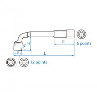 Ống Điếu 12 mm Kingtony DL 1080-12