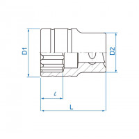 Đầu Tuýp 31 mm 1/2 Inch Kingtony DL 433032