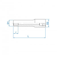 Đầu Tuýp 14 mm 1/2 Inch Kingtony DL 425514