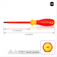 Tua Vít Dẹp Cách Điện 1.0x5.5x125mm Toptul FAEF5E13V4