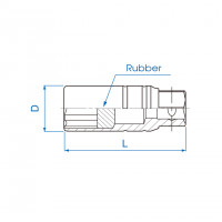 Đầu Tuýp 21 mm 3/8 Inch Kingtony DL 363521M