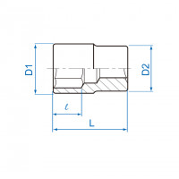 Đầu Tuýp 9 mm 1/4 Inch Kingtony DL 233509