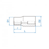 Đầu Tuýp 6 mm 1/4 Inch Kingtony DL 237506M