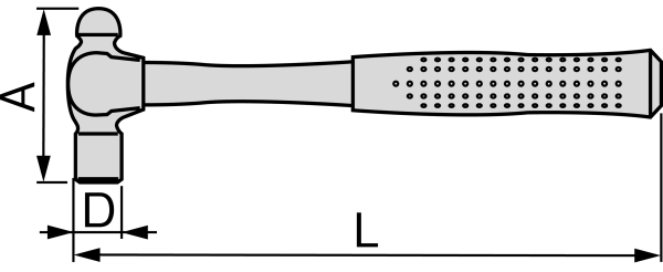 Búa Đầu Tròn Tone BH-05_drawing