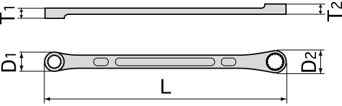 Cờ Lê 2 Đầu Vòng 13x15mm Tone M05-1315_drawing