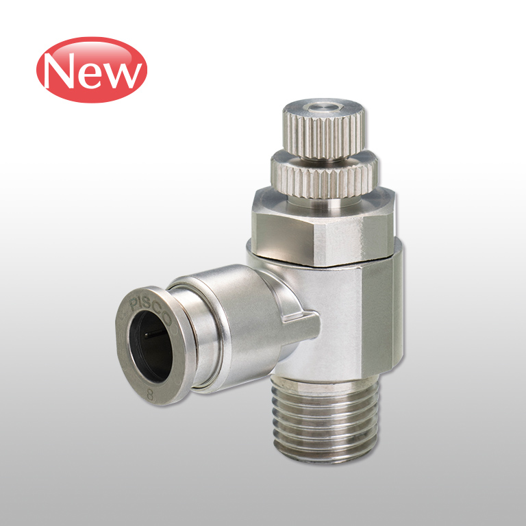 Van Tiết Lưu Khí Nén Chân Kim, Inox 316 | Mecsu.vn