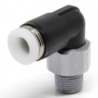 Đầu Nối Nhanh Khí Nén Dạng Cong 90° Ren Ngoài Có Khớp Xoay Pisco RL1/4-02