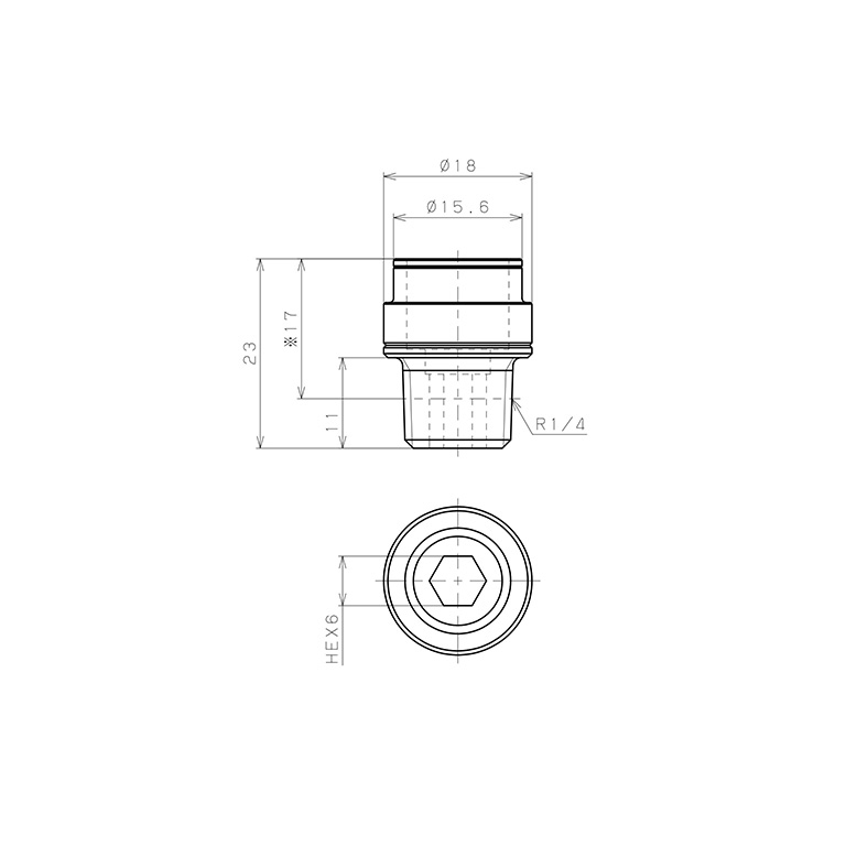 Chân Ren Socket Kết Nối Thân Đầu Nối Nhanh Ống Dẫn Điều Khiển Nhiệt Độ Khuôn Đúc Pisco AS10-02S_drawing