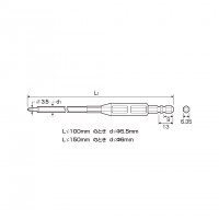 Mũi Vít Cách Điện 1000V Đầu Bake 1mm x100 mm Anex AZM-1100