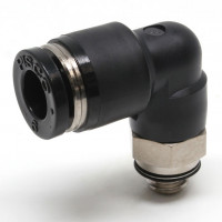 Đầu Nối Nhanh Khí Nén Dạng Cong 90° Ren Ngoài Pisco PL6-M6EG