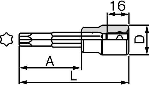 Đầu Túyp T55- 1/2 Tone 4TX-T55_drawing