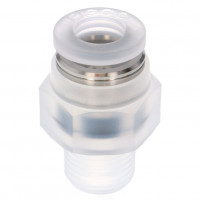 Đầu Nối Nhanh Khí Nén Dạng Thẳng Thân Lục Giác Ren Ngoài Pisco PPC8-03-UC