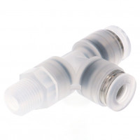 Đầu Nối Nhanh Khí Nén Dạng Chữ T Ren Ngoài Pisco PPD4-01