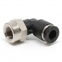 Đầu Nối Nhanh Khí Nén Dạng Cong 90° Ren Trong Pisco PLF6-03-C