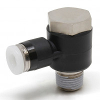 Đầu Nối Nhanh Khí Nén Cong 90° Đầu Lục Giác Trụ Ren Ngoài Pisco PH5/32-01