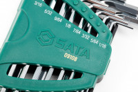 Bộ Cây Vặn Lục Giác Loại Dài 12 Chi Tiết - Hệ inch SATA 09108