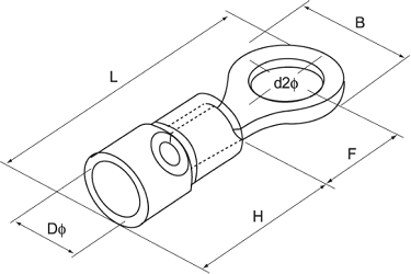Đầu nối cáp MHD RV1.25-4M Đỏ_drawing