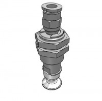 Bộ Nấm Hút Chân Không Và Giá Đỡ, Silicone, O.D 15 mm, Pisco VPHC15-9LS-6J