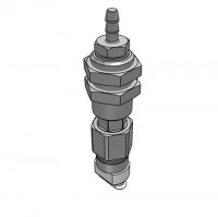 Bộ Nấm Hút Chân Không Hình Oval Và Giá Đỡ, Silicone,  O.D 4x10 mm, Pisco VPMC4x10-4ES-4B