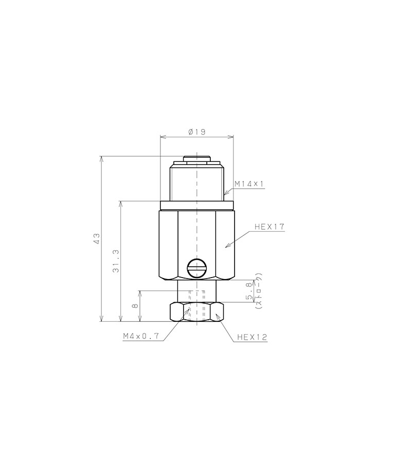 Giá Đỡ Nấm Hút Chân Không Có Lò Xo, Pisco VPF-M4_drawing