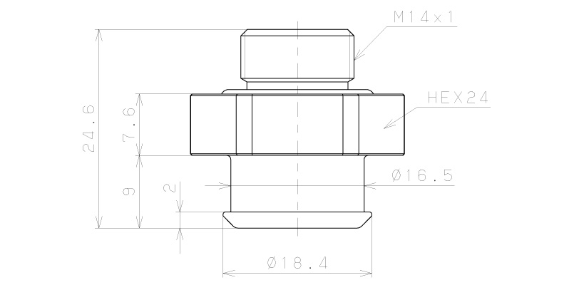 Bộ Nấm Hút Chân Không Và Giá Đỡ Ngành Bao Bì, Silicone, O.D 30 mm, Pisco VPE30PBS45-M14-FS_drawing