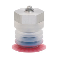 Bộ Nấm Hút Chân Không Và Giá Đỡ Ngành Bao Bì, Silicone, O.D 20 mm, Pisco VPE20PBS23-M8-FS
