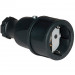 Ổ cắm nối bằng nhựa PCE màu đen 16A-250V-2P+E-IP20