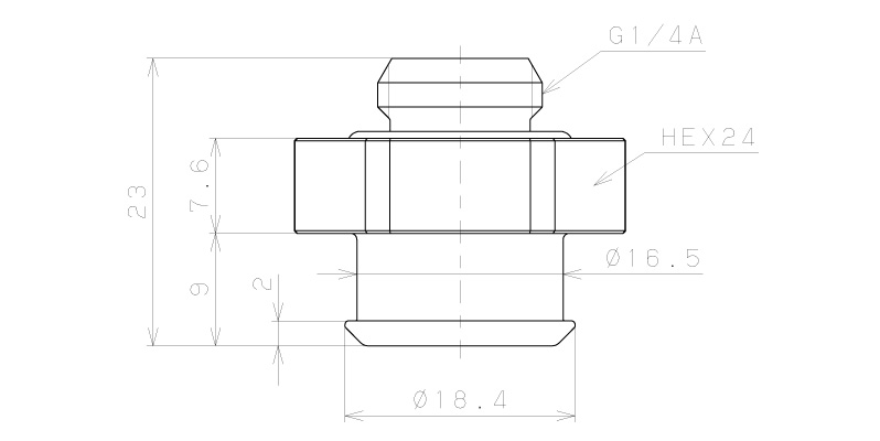 Bộ Nấm Hút Chân Không Và Giá Đỡ Ngành Bao Bì, Silicone, O.D 30 mm, Pisco VPE30PBS25-G2-FS_drawing