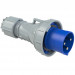 Phích cắm di động PCE màu xanh-trắng 63A-230V-3P-6H-IP67