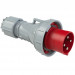Phích cắm di động PCE màu đỏ-trắng 63A-400V-4P-6H-IP67