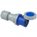 Ổ cắm nối PCE màu xanh-trắng 125A-230V-3P-6H-IP66/67