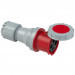 Ổ cắm nối PCE màu đỏ-trắng 125A-400V-4P-6H-IP66/67