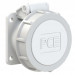 Ổ cắm nối PCE màu trắng 16A-24/42V-2P-10H-IP66/67