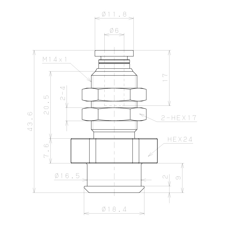 Bộ Nấm Hút Chân Không Và Giá Đỡ Ngành Bao Bì, Silicone, O.D 30 mm, Pisco VPA30PBS23-6J-MS_drawing