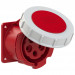 Ổ cắm gắn âm dạng thẳng PCE màu đỏ 32A-400V-5P-6H-P67
