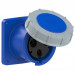 Ổ cắm gắn âm dạng thẳng PCE màu xanh 125A-230V-3P-6H-P66/67