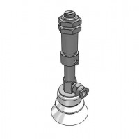Bộ Nấm Hút Chân Không Và Giá Đỡ, Silicone, O.D 40 mm, Pisco VPD40-20BS-6J