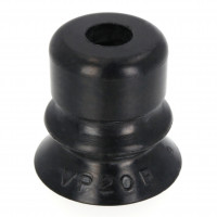 Đầu Nấm Hút Chân Không Dạng Lò Xo, Cao Su Nitrile Dẫn Điện (Điện Trở Thấp), O.D 20 mm, Pisco VP20BNE