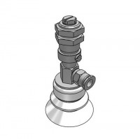 Bộ Nấm Hút Chân Không Và Giá Đỡ, Silicone, O.D 40 mm, Pisco VPD40-6BS-6J