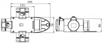 Bộ chia ổ cắm PCE đen 16A-230V-3P-6H