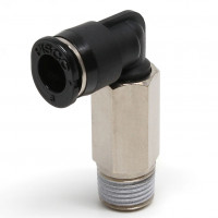Đầu Nối Nhanh Khí Nén Dạng Cong 90° Ren Ngoài (Dài) Pisco PLL6-01M